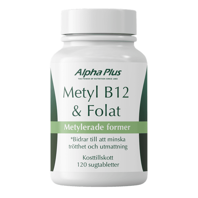Huvudbild Metyl B12 & Folat 120 sugtabletter