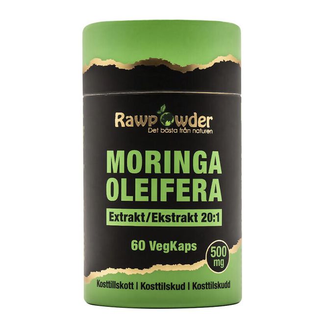 Huvudbild Moringa Extrakt 20:1 500mg 60 VegKapslar
