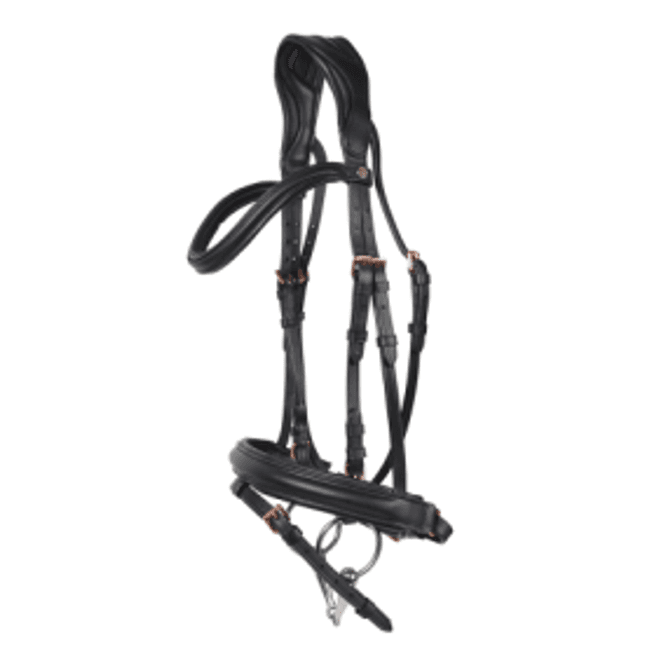 Huvudbild Träns HS Janet Aachennosgrimma, Svart/Rosé, Ponny