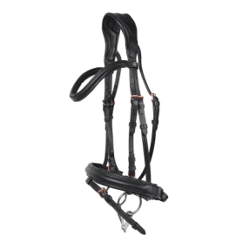 Träns HS Janet Aachennosgrimma, Svart/Rosé, Ponny