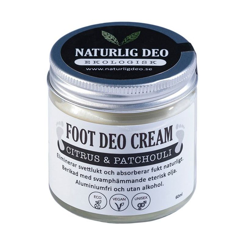 Ekologisk Foot Deo Cream 60ml Citrus&Patchouli