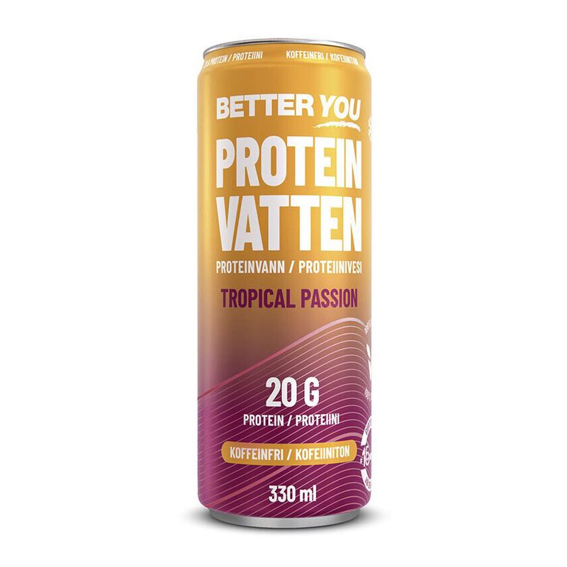 Proteinvatten Tropical Passion Koffeinfri 330ml