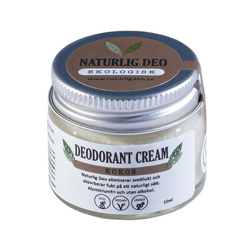 Ekologisk Deodorant Cream 15ml Kokos