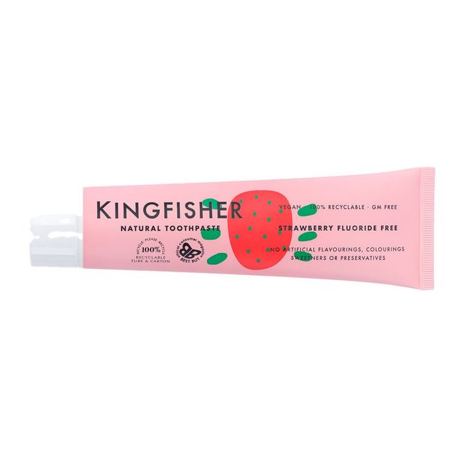 Huvudbild Kingfisher tandkräm Jordgubb Barn (Flourfri)