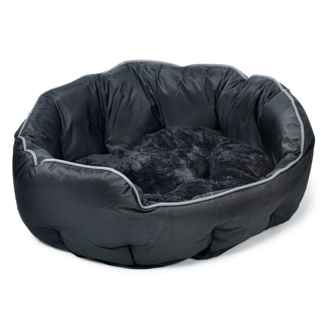 Huvudbild Buddy Hundbädd Oval Svart